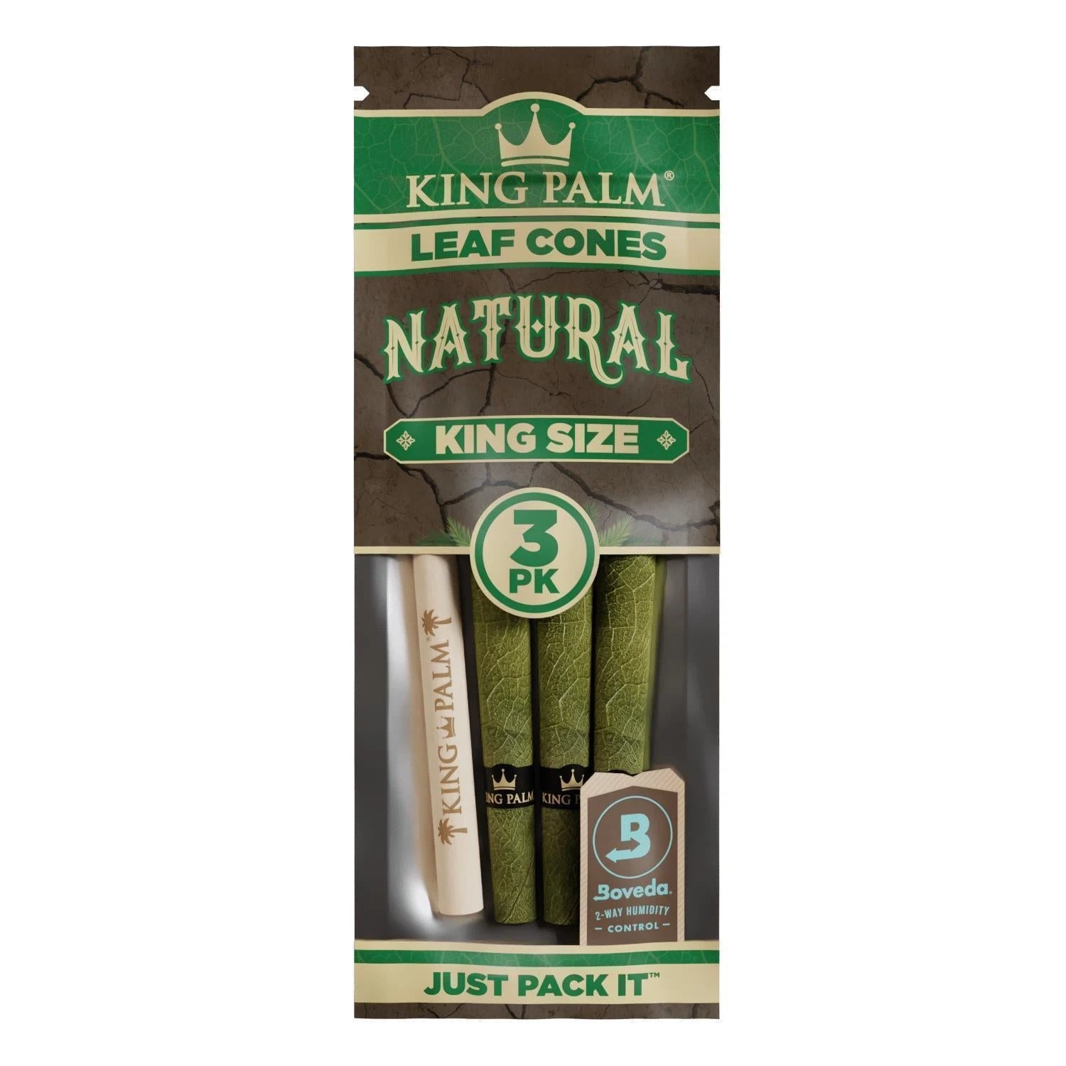 King Palm PreRolled Palm Cones (3 Stück) - Natural King Palm